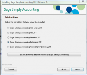 Simply Accounting 2011 Free Trial Installation