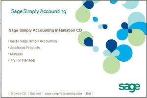 Install Sage Simply Accounting Dialog Box