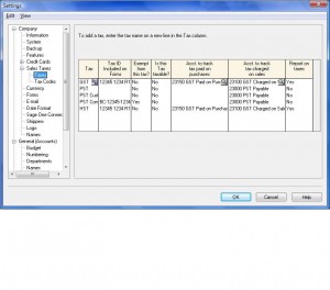 For GST HST PST setup tutorial 2