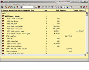 Sage 50 Simply chart of accounts 2