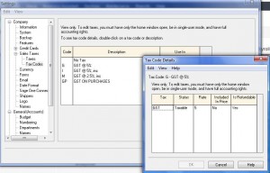 Tax Code Detail