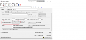 Cash Customer Payables Ledger